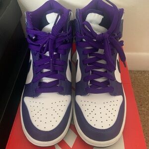 Nike Purple and White Kids Sneakers